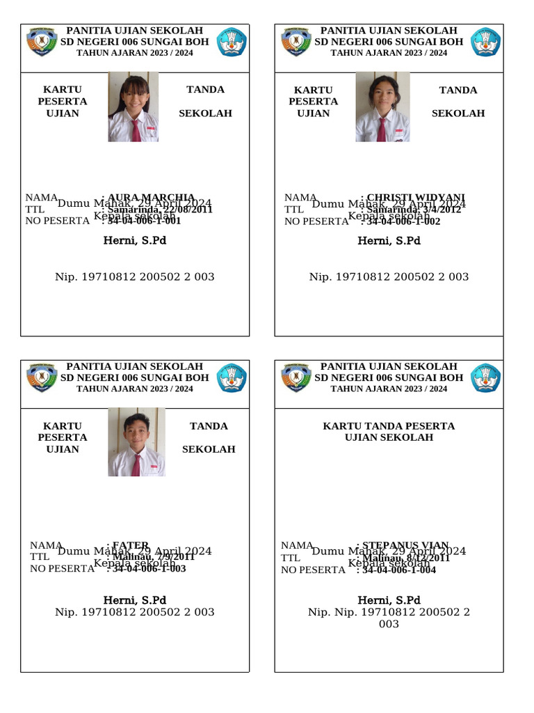 5 Langkah Mudah Buat Kartu Ujian Sekolah SD Excel ala SD Negeri 1 Puunokullo, Wajib Tahu