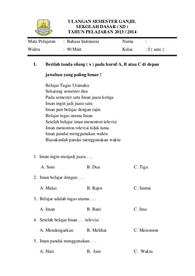 Soal Ulangan Bahasa Daerah Makassar Dalchaebi Soal Ulangan Bahasa Daerah Makassar Dalchaebi