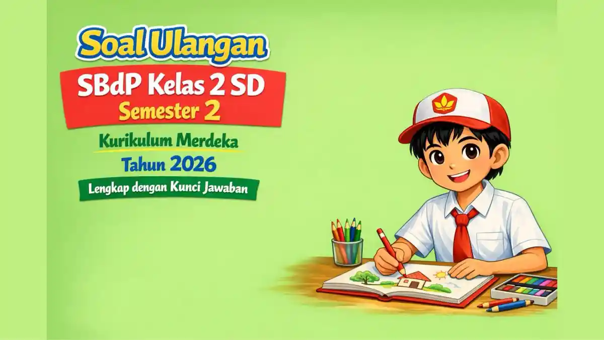 10 Soal Ulangan Harian SBdP Kelas 2 SD Tema 6 Lengkap Kunci Jawaban