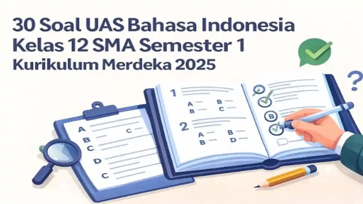 30 Soal UAS Bahasa Indonesia Kelas 12 SMA Semester 1 Kurikulum Merdeka