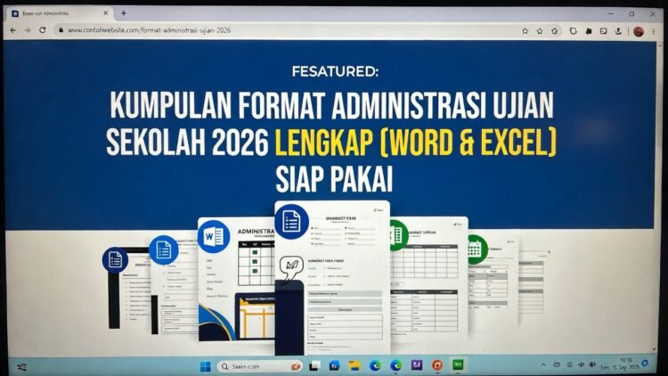 Akhirnya Terungkap: Administrasi Ujian Sekolah Excel ala SD Negeri 1 Puunokullo 2026
