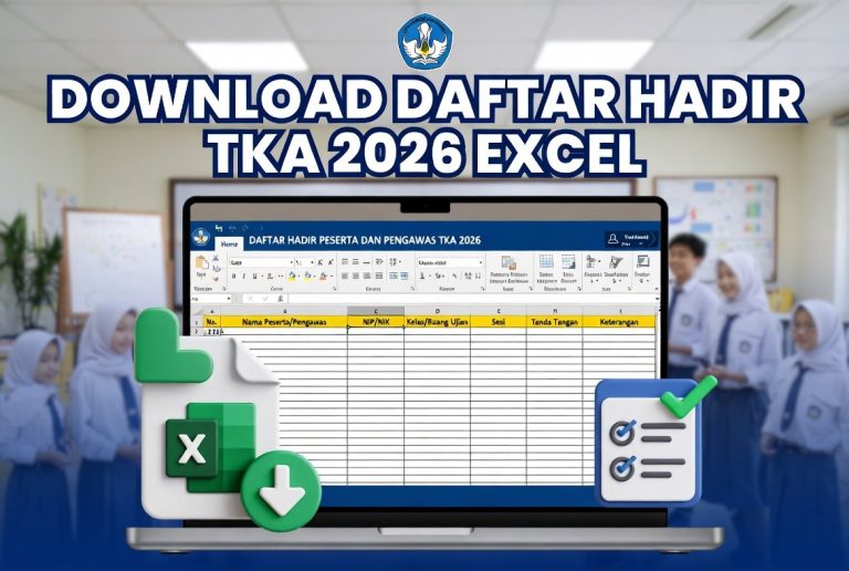 Ternyata Begini Cara Membuat Daftar Hadir Peserta Ujian Sekolah Excel Otomatis