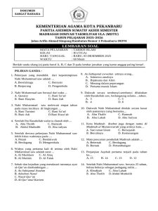 5 Contoh Soal Essay Tarikh Kelas 3 yang Jarang Diketahui Guru, Wajib Simak!