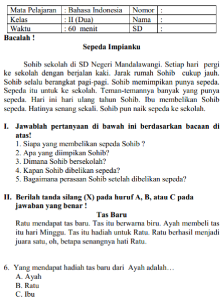 7 Contoh Soal Bahasa Indonesia Kelas 1 SMP K13 Semester 2 dan Lembar Kerja Siap Cetak yang Wajib Dimiliki