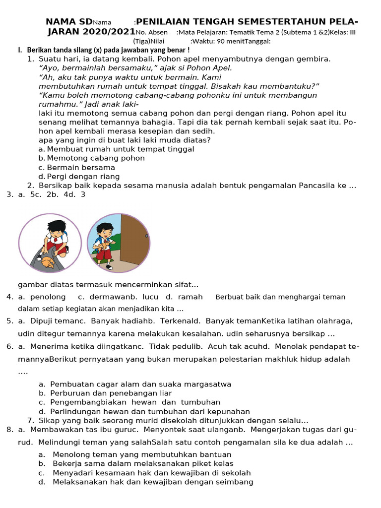7 Contoh Soal Tema 2 Subtema 1 Kelas 4 yang Terbukti Membantu Anak Sukses di Ujian 2026