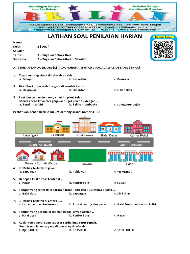 7 Cara Menguasai contoh soal kelas 2 subtema tugasku sehari hari di sekolah dengan Mudah