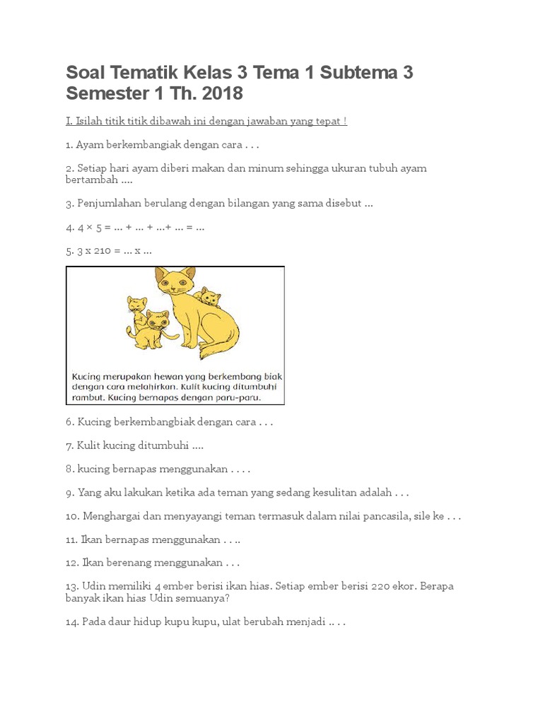 Rahasia Cepat Jawab Soal Tema 1 Sub Tema 3 Kelas 3 Agar Nilai Ujian Langsung Melonjak Rahasia Cepat Jawab Soal Tema 1 Sub Tema 3 Kelas 3 Agar Nilai Ujian Langsung Melonjak