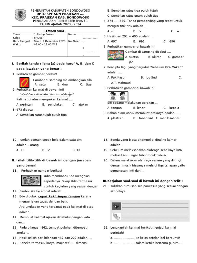 Rahasia Jawab Cepat soal tema 1 sub tema 3 kelas 2 semester 1 yang Wajib Tahu