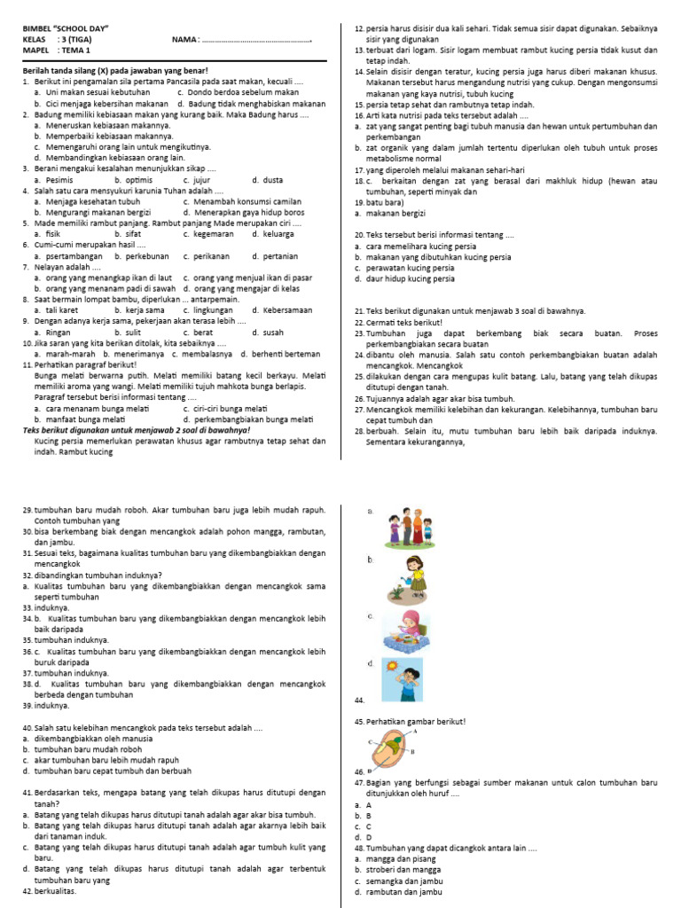 Rahasia Jawab Soal Tema 1 Sub 2 Kelas 3 SD Agar Nilai Siswa Langsung Melejit