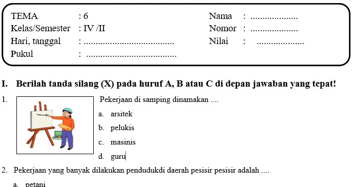 Rahasia Skor Sempurna Kerjakan Soal PTS Kelas 4 Semester 2 Kurikulum 2013 Ini