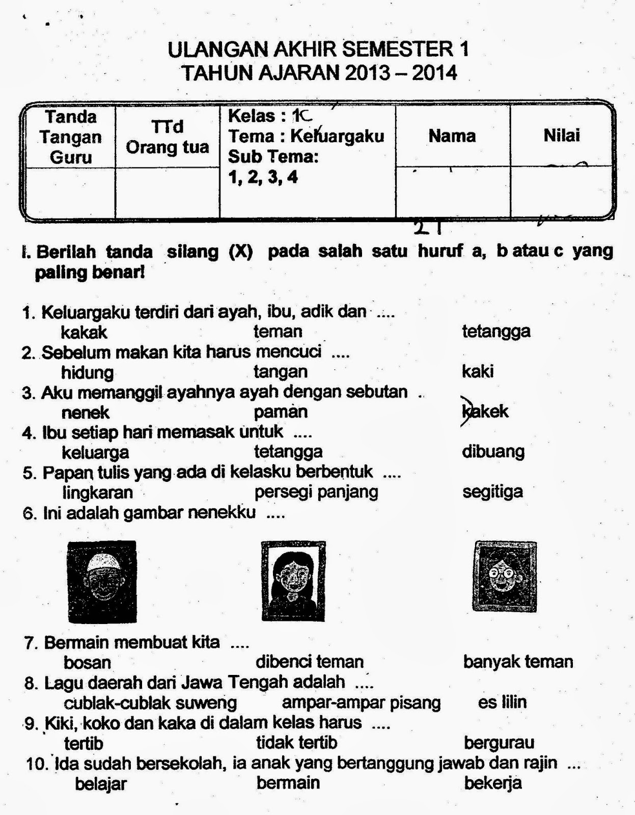 Ternyata Ini Bocoran Kunci Jawaban Soal Tema 1 Sub Tema 4 Kelas 3 Terbaru