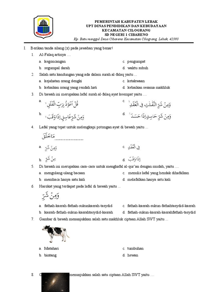 Wajib Tahu Rahasia Lulus Pakai Kumpulan Soal PTS Kelas 4 Semester 1 PAI Terbaru